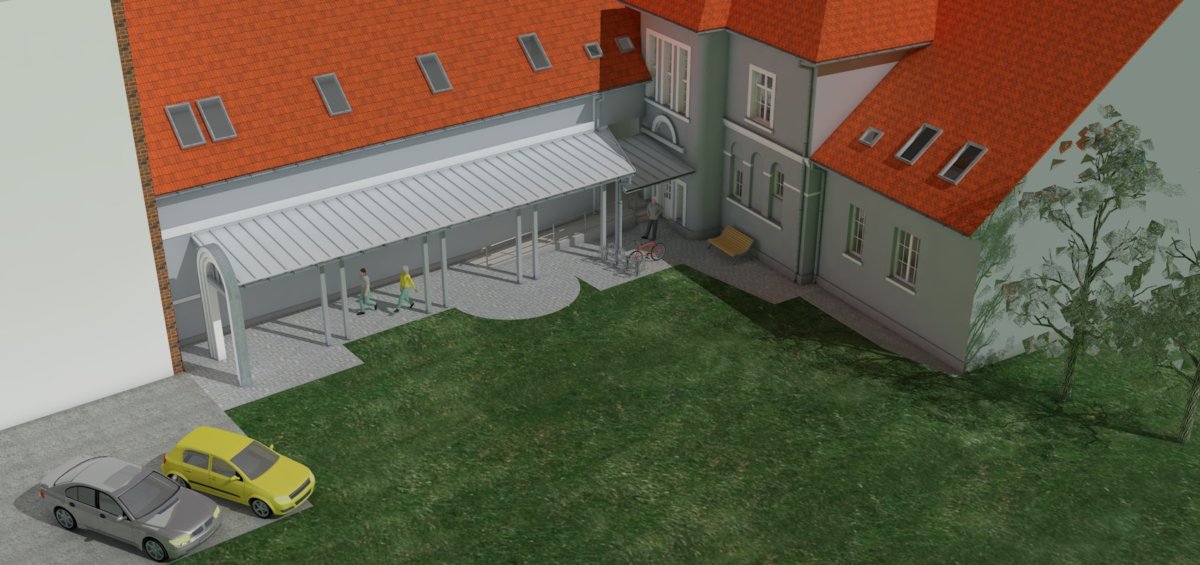 Sikeres pályázat: vissza nem térítendő támogatás árkád építésére a Német Közösségi Háznál